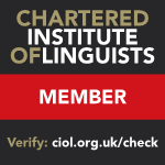 Logo for Chartered Institute of Linguists